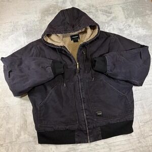 Walls Workwear Sherpa Lined Hooded Jacket | Brown | Large